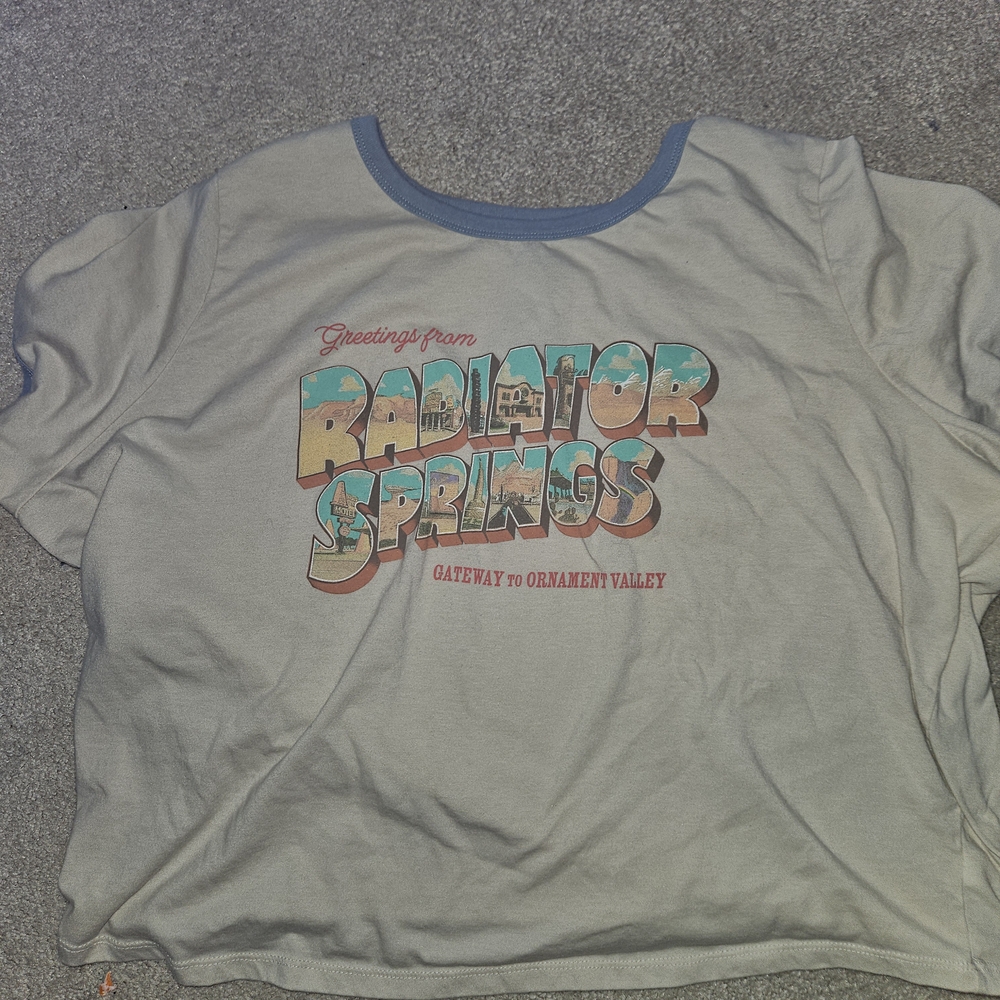 Disney CARS Plus Size Crop Tee 3